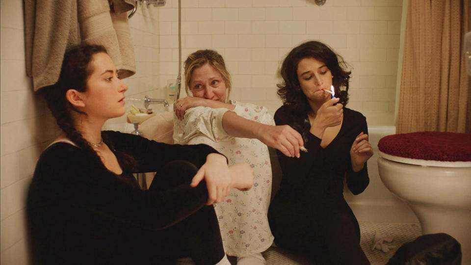 (From left) Abby Quinn, Edie Falco and Slate in "Landline." (Photo: Amazon Studios)