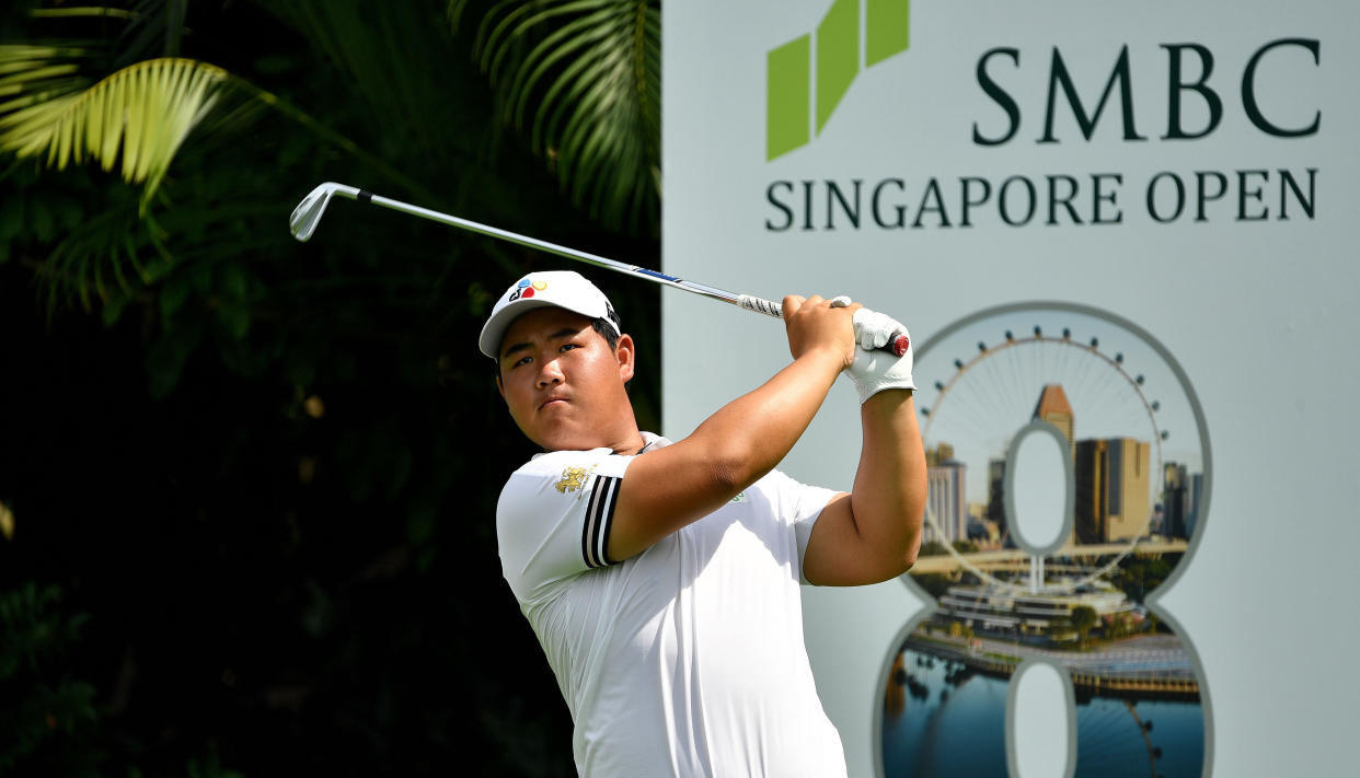 South Korean golfer Kim Joo-hyung is the Asian Tour Order of Merit leader heading into the SMBC Singapore Open, the final tournament of the tour's 2020/21 season. (PHOTO: Paul Lakatos/SPORTFIVE)