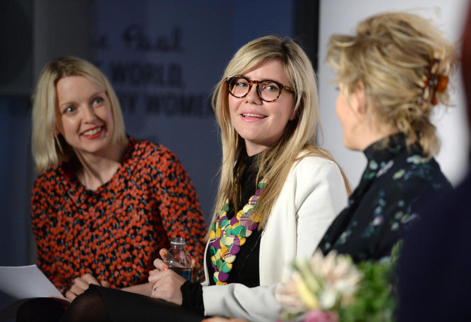 Lauren Laverne, Emma Barnett and Martha Lane Fox joined digital media brand The Pool in an open panel discussion entitled: The World, as run by Women. Photo credit should read: Doug Peters/EMPICS Entertainment
 