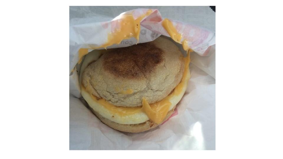 Healthiest: Egg and Cheese on English Muffin