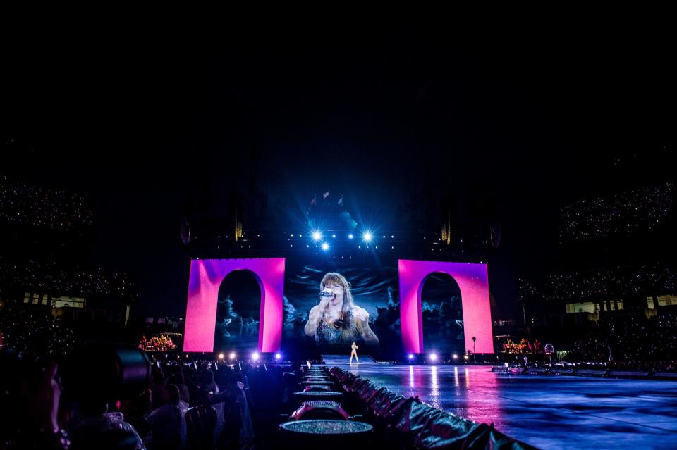 Taylor Swift performs at Nissan Stadium  in Nashville , Tenn., Friday, May 5, 2023.