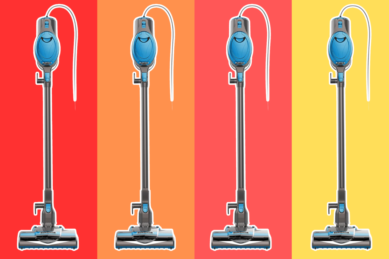 Shark Rocket Ultra-Light Upright Vacuum Cleaner, Blue (HV300C) - Canadian Version, This shopping editor-approved vacuum is on sale during Amazon's Big Spring Sale (photos via Amazon).