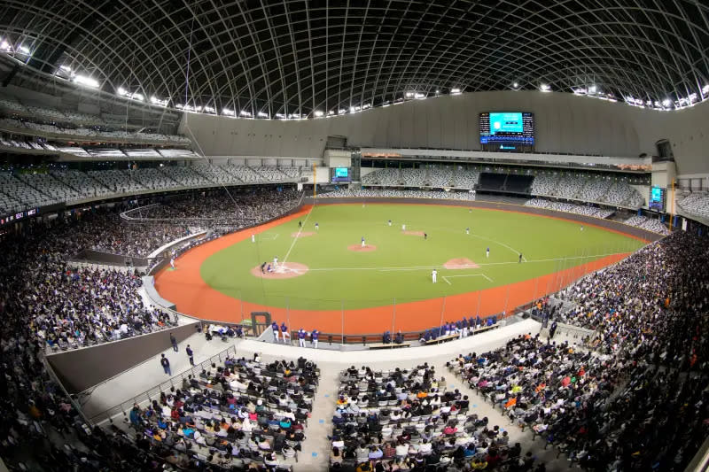 ▲Le procès taïwanais du 90e anniversaire des Yomiuri Giants TOYOTA 2024 aura lieu au Taipei Dome les 2 et 3 mars. C'est la première fois que le Dôme sera ouvert au public depuis son ouverture.  (Photo/Fourni par le Bureau des sports de Taipei)