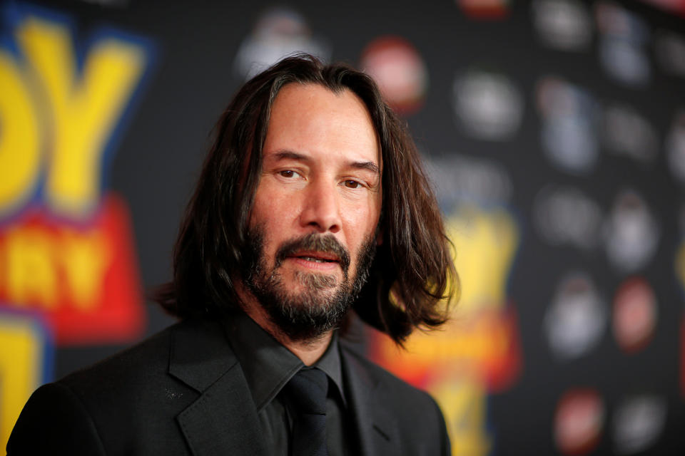 Actor Keanu Reeves attends the premiere for "Toy Story 4" in Los Angeles, California, U.S., June 11, 2019. REUTERS/Mario Anzuoni