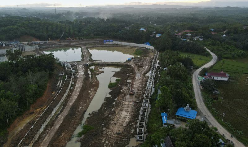 FILE PHOTO: Development progress of Indonesia's projected new capital known as Nusantara National Capital