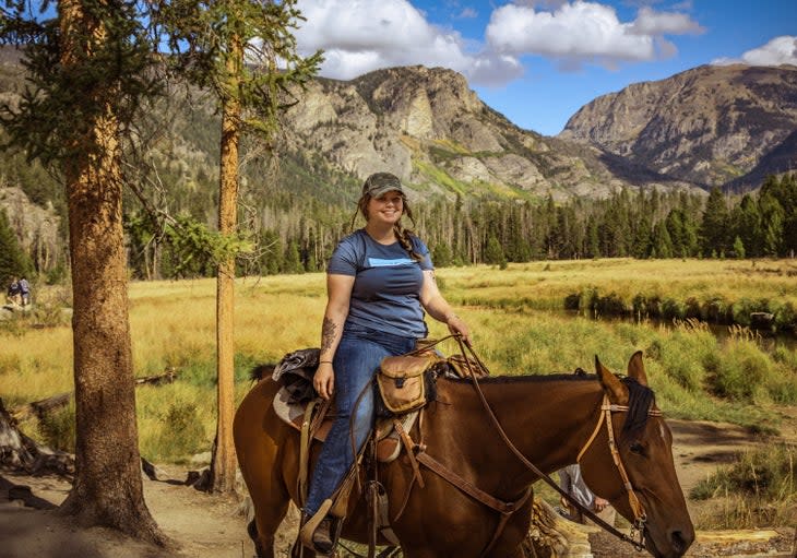 Horseback riding in Rocky Mountain National Park