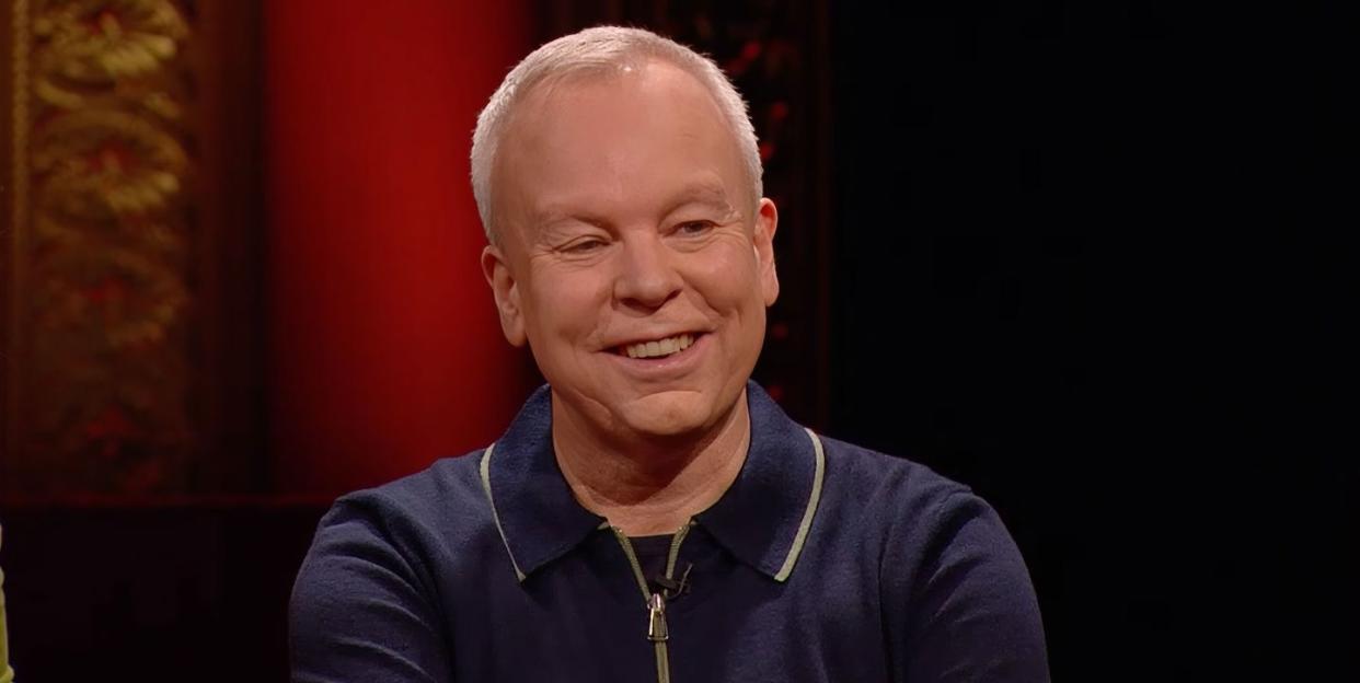 a close up of steve pemberton in a scene of taskmaster season 17