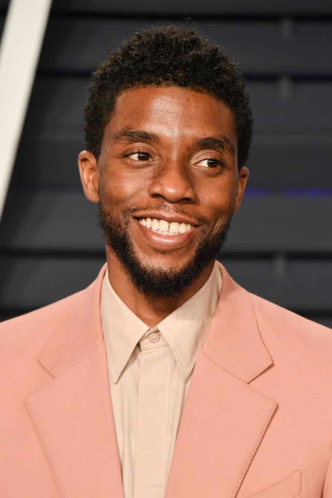 Boseman at the Vanity Fair Oscar Party in 2019