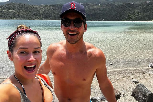 <p>Jay Hayden/Instagram</p> Jay Hayden and Jaina Lee Ortiz on vacation in Italy