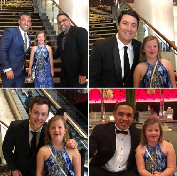 She mingled with heaps of footy faves throughout the night. Source: Instagram