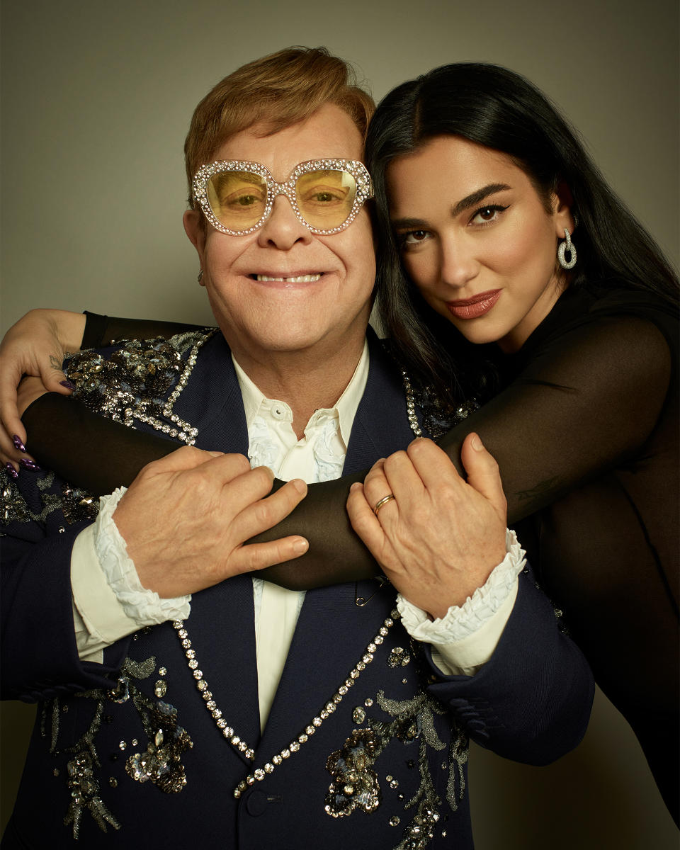 Elton John Dua Lipa Variety Hitmakers Cover Storyby Peggy Sirota