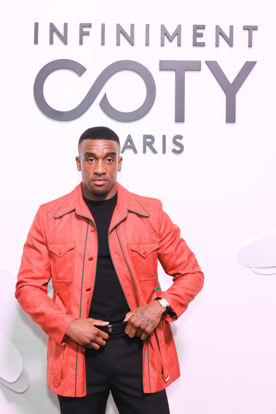 LONDON, ENGLAND - APRIL 24: Bugzy Malone attends the UK launch of Infiniment Coty Paris, exclusively available at Liberty London, on April 24, 2024 in London, England. (Photo by Dave Benett/Getty Images for Infiniment Coty Paris)