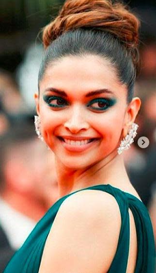 Deepika Padukone (dress designed by Brandon Maxwell) Arriving on