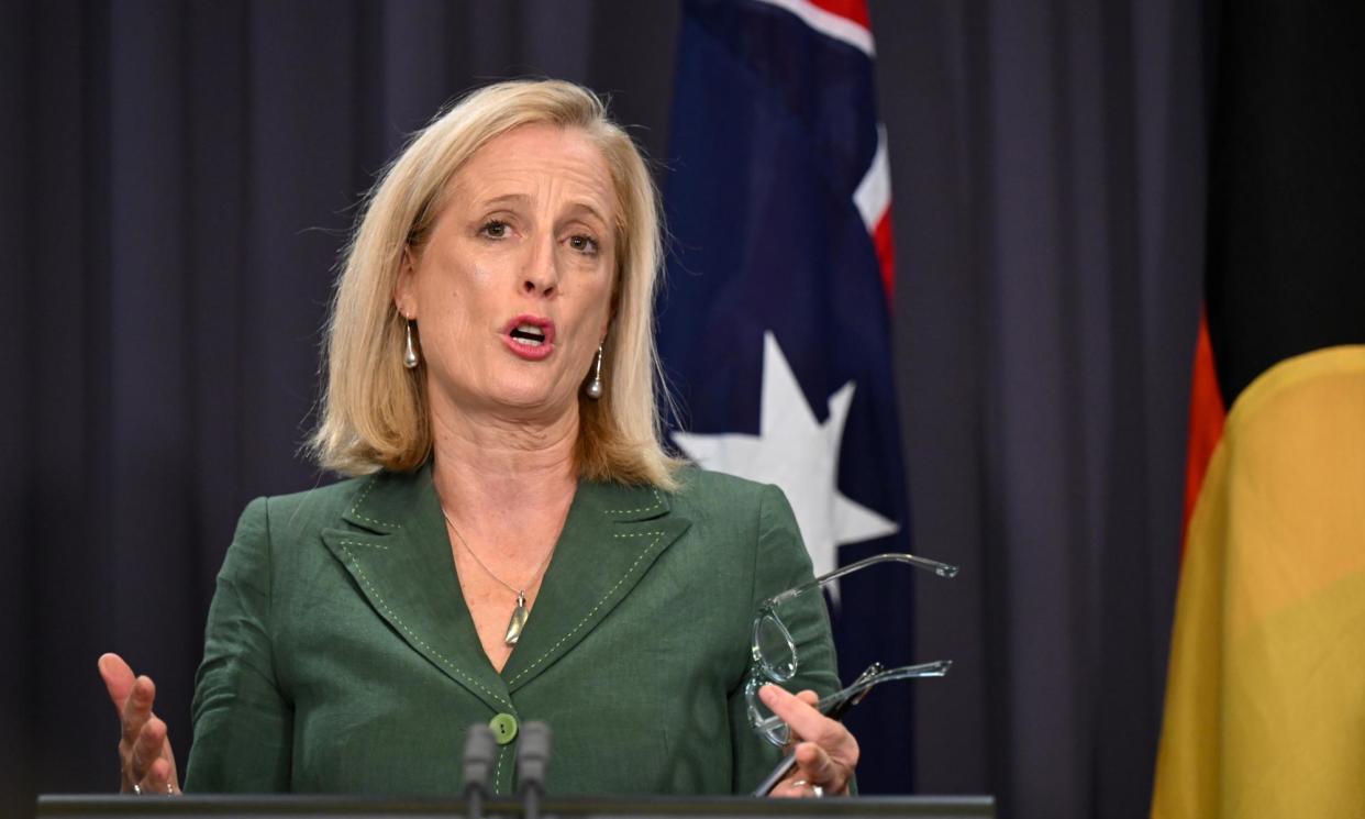 <span>Acting foreign minister Katy Gallagher says Australia is concerned after reports Israel has launched airstrikes on Iran.</span><span>Photograph: Lukas Coch/AAP</span>