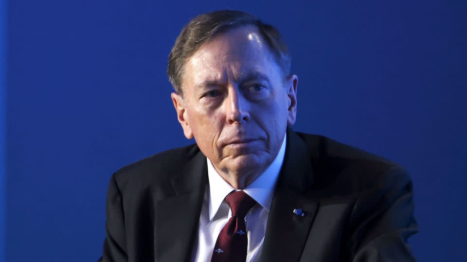David Petraeus has spent decades studying warfare and practicing its application. He was the US and coalition commander of the wars in Afghanistan and Iraq and later served as director of the CIA. - Michal Dyjuk/AP/FILE