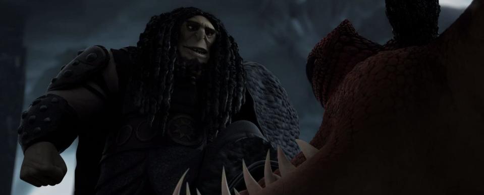 Djimon Hounsou's character in "How to Train Your Dragon 2" (2014).