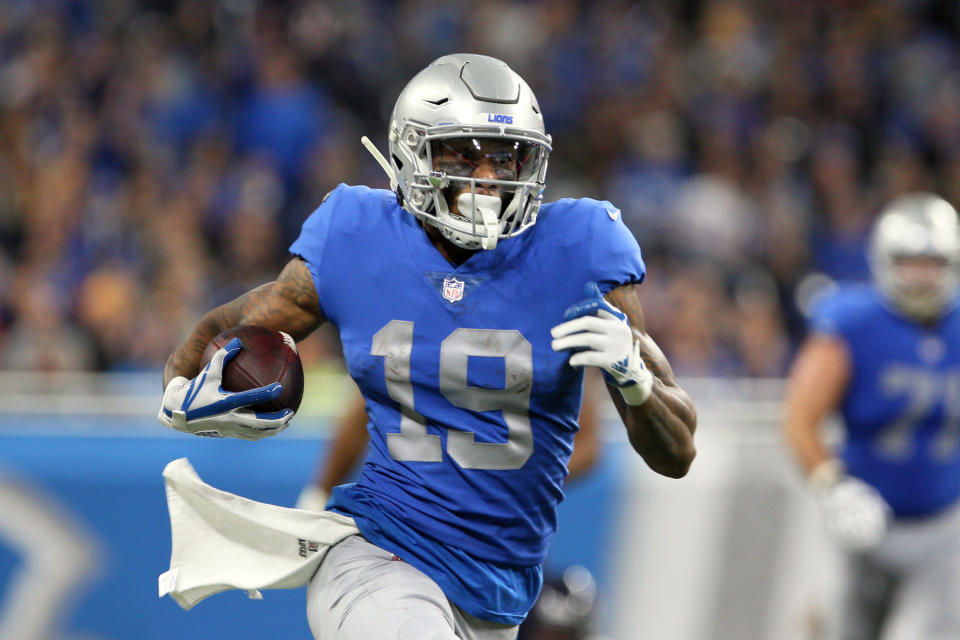 Detroit Lions receiver Kenny Golladay is in position for a monster Week 1. (Photo by Amy Lemus/NurPhoto via Getty Images)