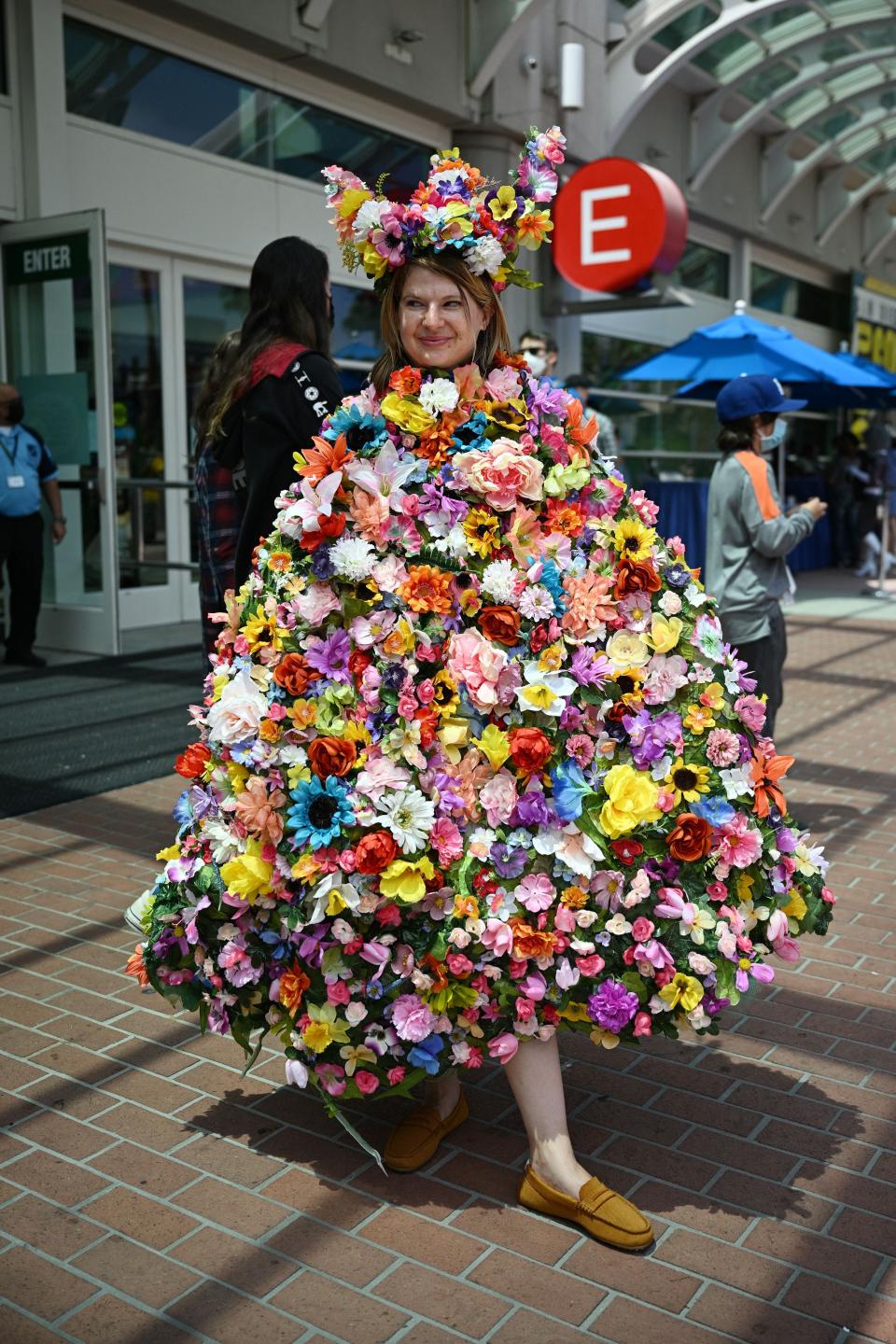 A cosplayer portrays Dani from "Midsommar" at Comic-Con International in San Diego, California, on July 23, 2022.