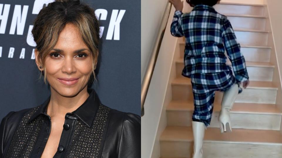 Halle Berry is defending a video of her son wearing her heels  on Instagram (Getty Images/Instagram). 