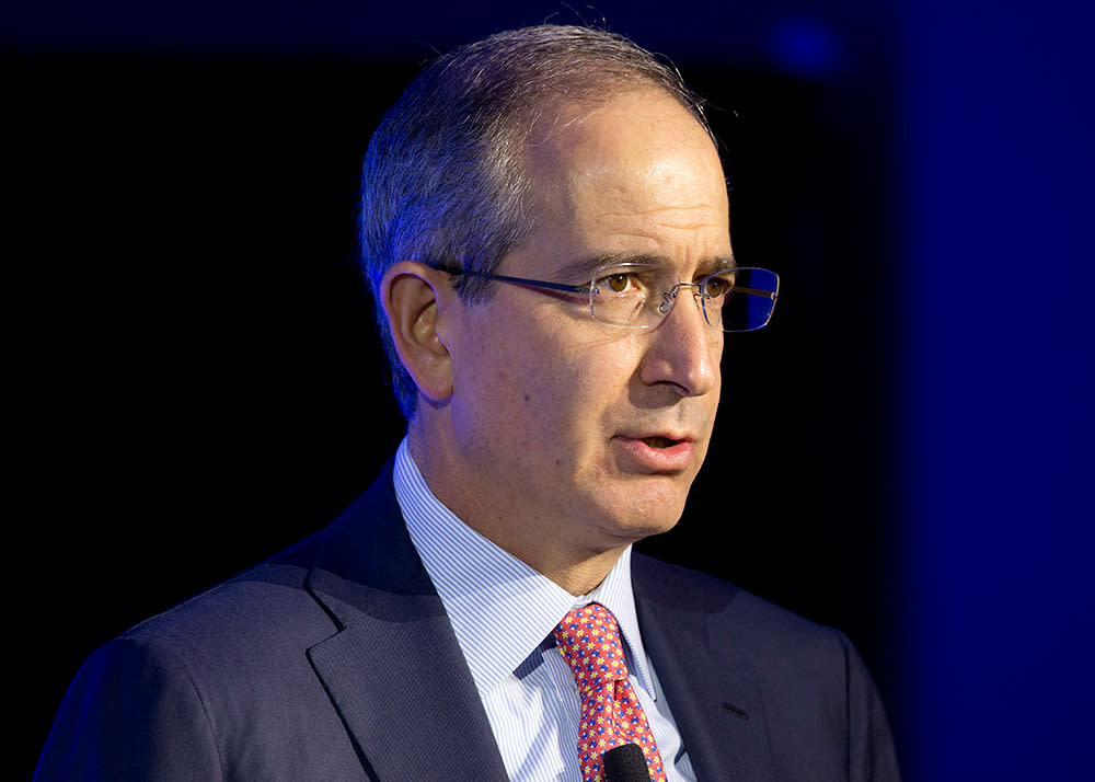 Brian Roberts, Chairman and CEO of Comcast, speaks at the conference "Ignition: Future of Digital," Tuesday, Dec. 8, 2015, in New York. (AP Photo/Mark Lennihan)