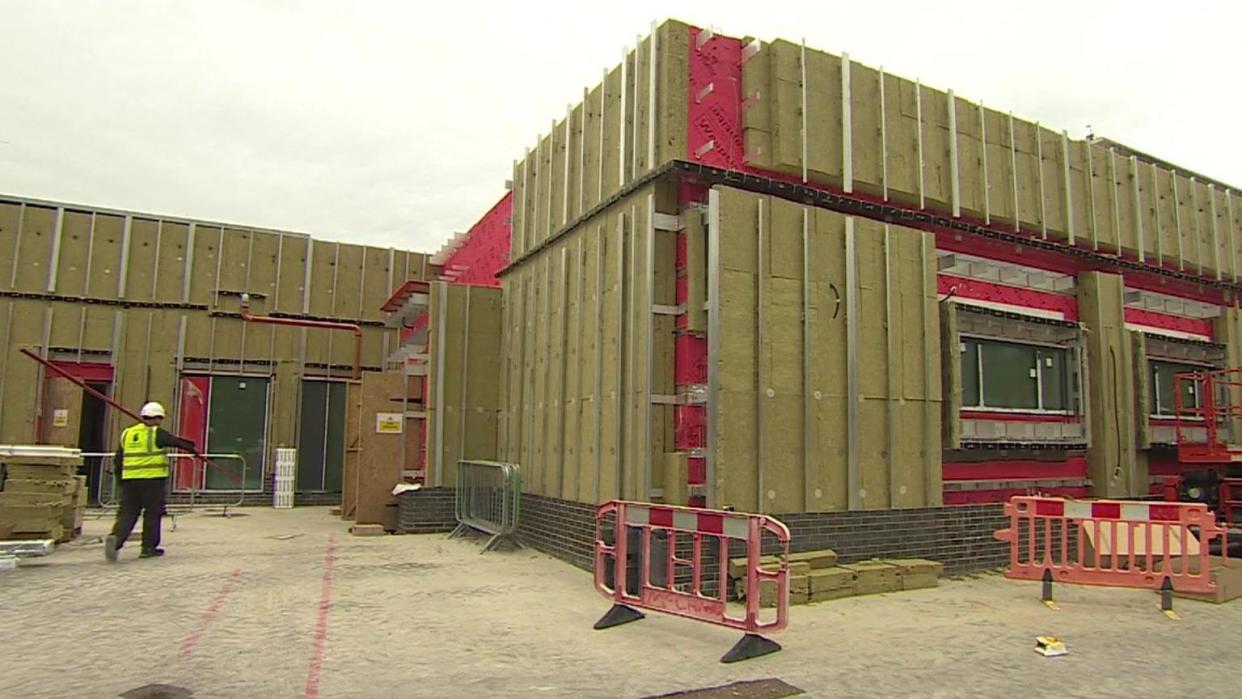 The building site at the Queen Alexandra Hospital