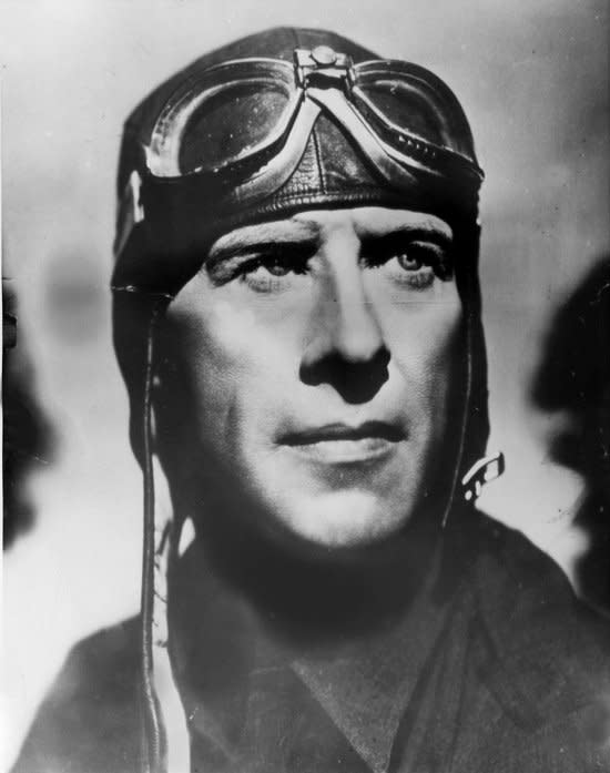 On Aug. 13, 1930, Capt. Frank Hawkes set an air speed record by flying from Los Angeles to New York in 12 hours, 25 minutes. File Photo courtesy of San Diego Air and Space Museum Archives