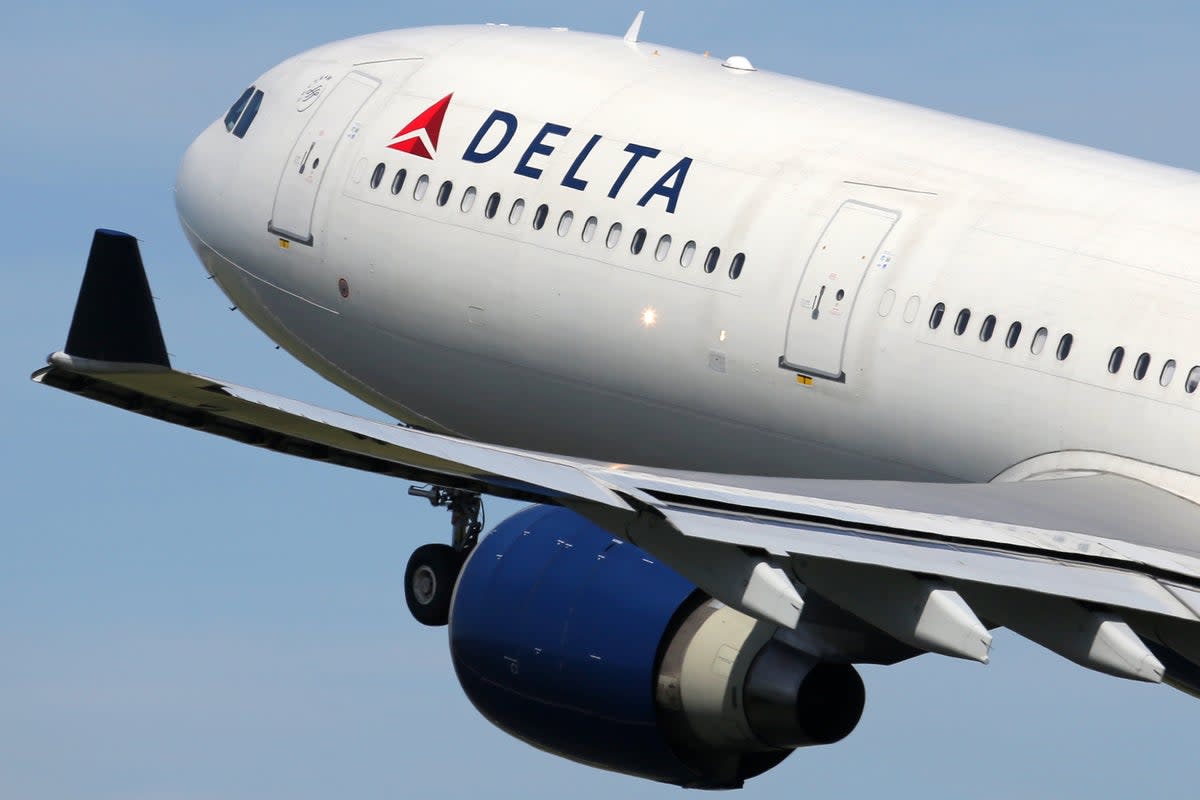 A Delta Airlines Airbus A330 departs from Amsterdam Airport (Getty Images)