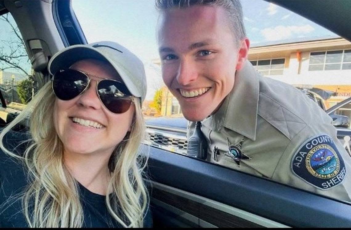 Ada County Sheriff’s Deputy Tobin Bolter with his wife, Abbey Bolter. The 27-year-old deputy was shot and killed in April after performing a traffic stop on the Boise Bench.
