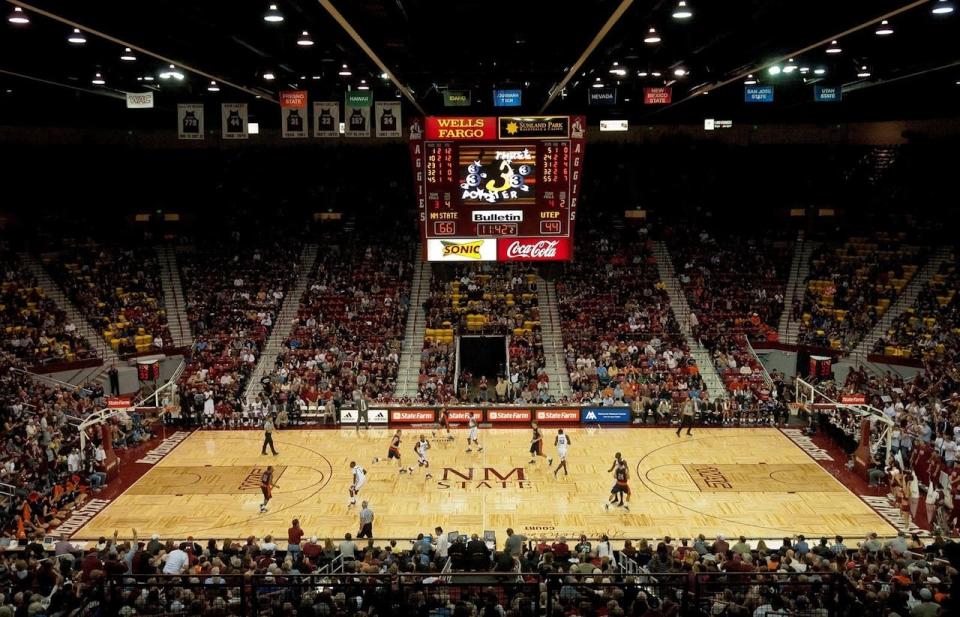 The Pan American Center in Las Cruces, NM, which has a 12,000-seat capacity, has been the home to the New Mexico State University Aggies' basketball team for decades.