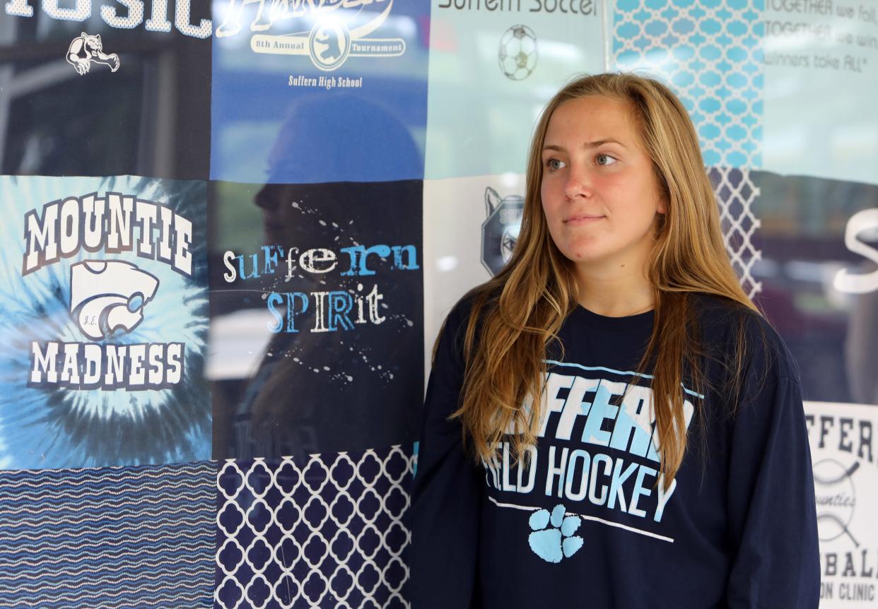 Rockland Scholar-Athlete Madie Nicpon, a captain on the Suffern varsity field hockey team, at the high school Sept. 13, 2018. Nicpon, a senior, is also on the lacrosse and track teams. 