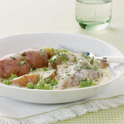 Slow Cooker Chicken with Tarragon and Leeks