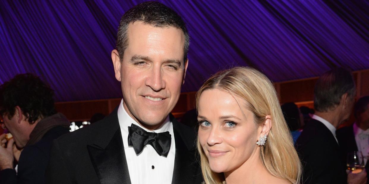 beverly hills, ca february 22 exclusive access, special rates apply jim toth and reese witherspoon attend the 2015 vanity fair oscar party hosted by graydon carter at the wallis annenberg center for the performing arts on february 22, 2015 in beverly hills, california photo by kevin mazurvf15wireimage