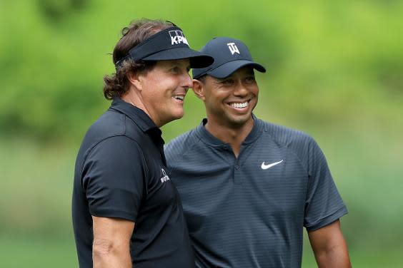 Tiger Woods and Phil Mickelson