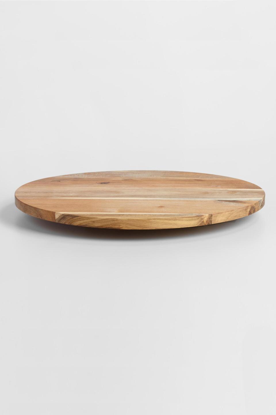 5) Acacia Wood Lazy Susan