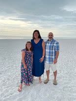 Scott Harman, right, a Leander school district teacher, died suddenly of a heart attack on March 1. At left are his daughter, Addison, and wife, Ami.