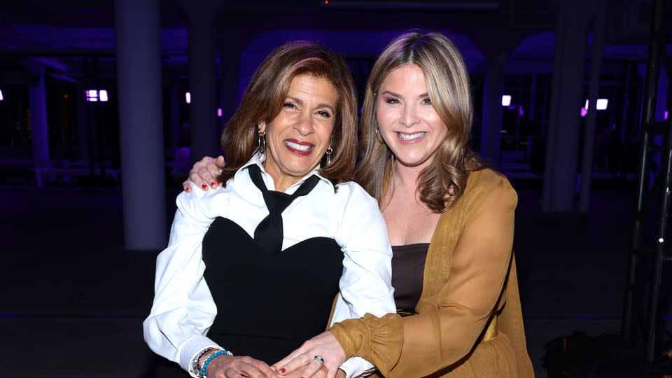 Hoda Kotb and Jenna Bush Hager attend the Sergio Hudson runway show on February 12. - Dimitrios Kambouris/Getty Images