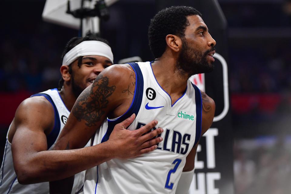 Kyrie Irving scored 24 points in his Dallas Mavericks debut.