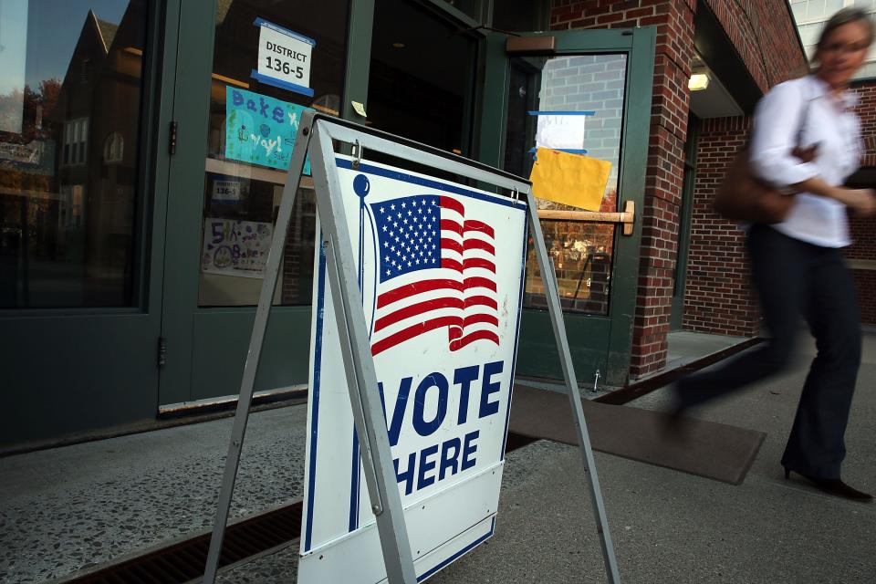 A polling station on Nov. 4, 2014 in Westport, Connecticut.