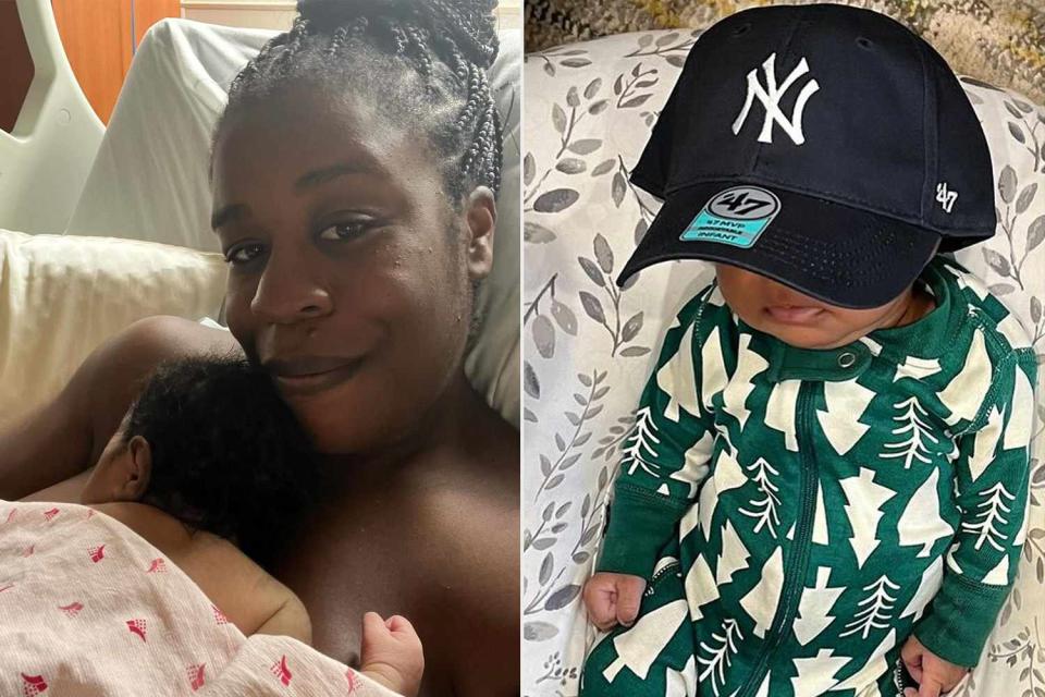 <p>Uzo Aduba/Instagram</p> Uzo Aduba and baby