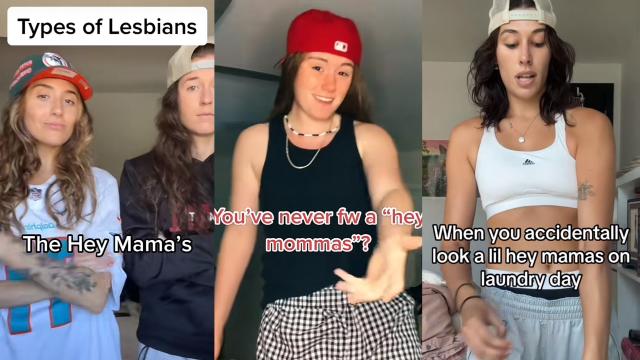 What is a 'Hey Mamas lesbian' and why is it so popular on TikTok?