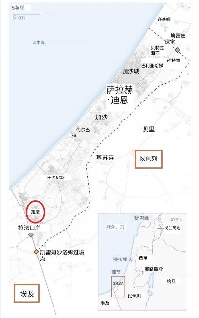 埃及邊境軍警於 27 日與以色列國防軍在加沙地帶與埃及邊境的拉法口岸爆發槍戰，造成 1 名埃及士兵死亡，許多人擔憂埃及也被捲入中東衝突之中。   圖：翻攝自 東域記