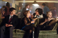 Logan Lerman, Mae Whitman, Ezra Miller and Erin Wilhelm in Summit Entertainment's "The Perks of Being a Wallflower" - 2012