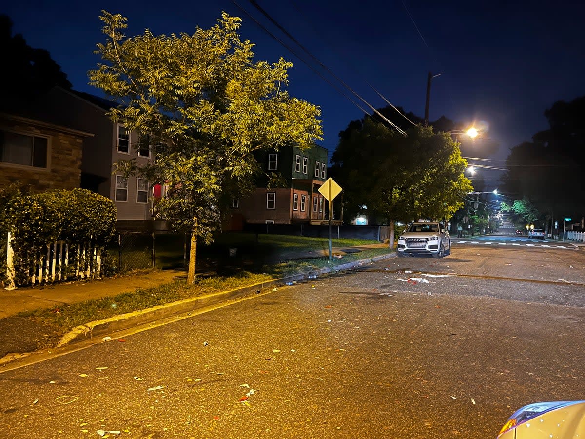 Aftermath of the DC drive-by shooting (AP)