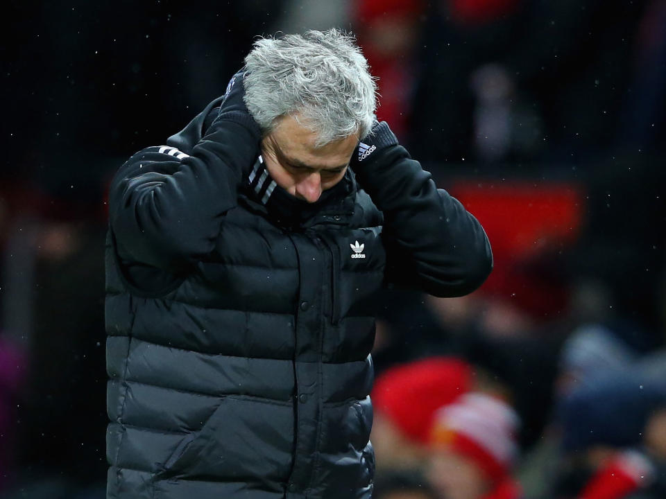 Jose Mourinho was not happy with what he saw from his players: Getty
