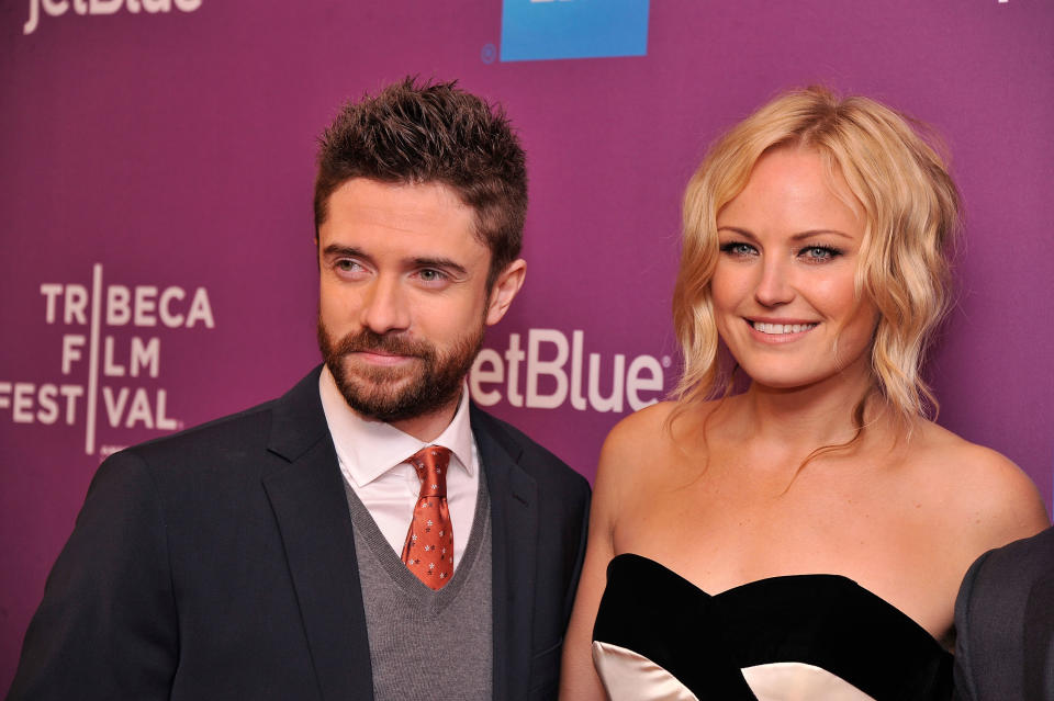NEW YORK, NY - APRIL 23: Actor Topher Grace and Actress Malin Akerman attend "Giant Mechanical Man" Premiere during the 2012 Tribeca Film Festival at the School of Visual Arts Theater on April 23, 2012 in New York City. (Photo by Stephen Lovekin/Getty Images)