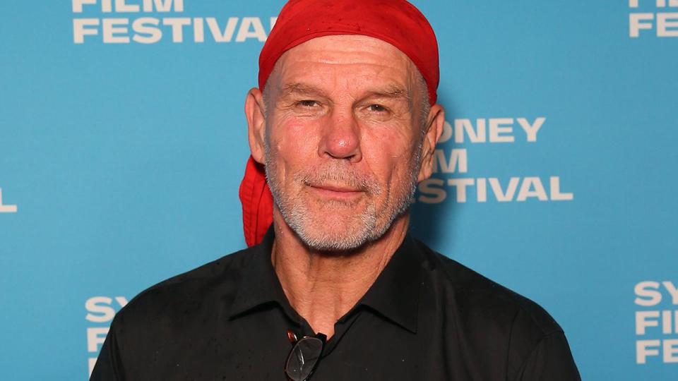 Peter FitzSimons, pictured here at the world premiere of The Final Quarter in 2019.