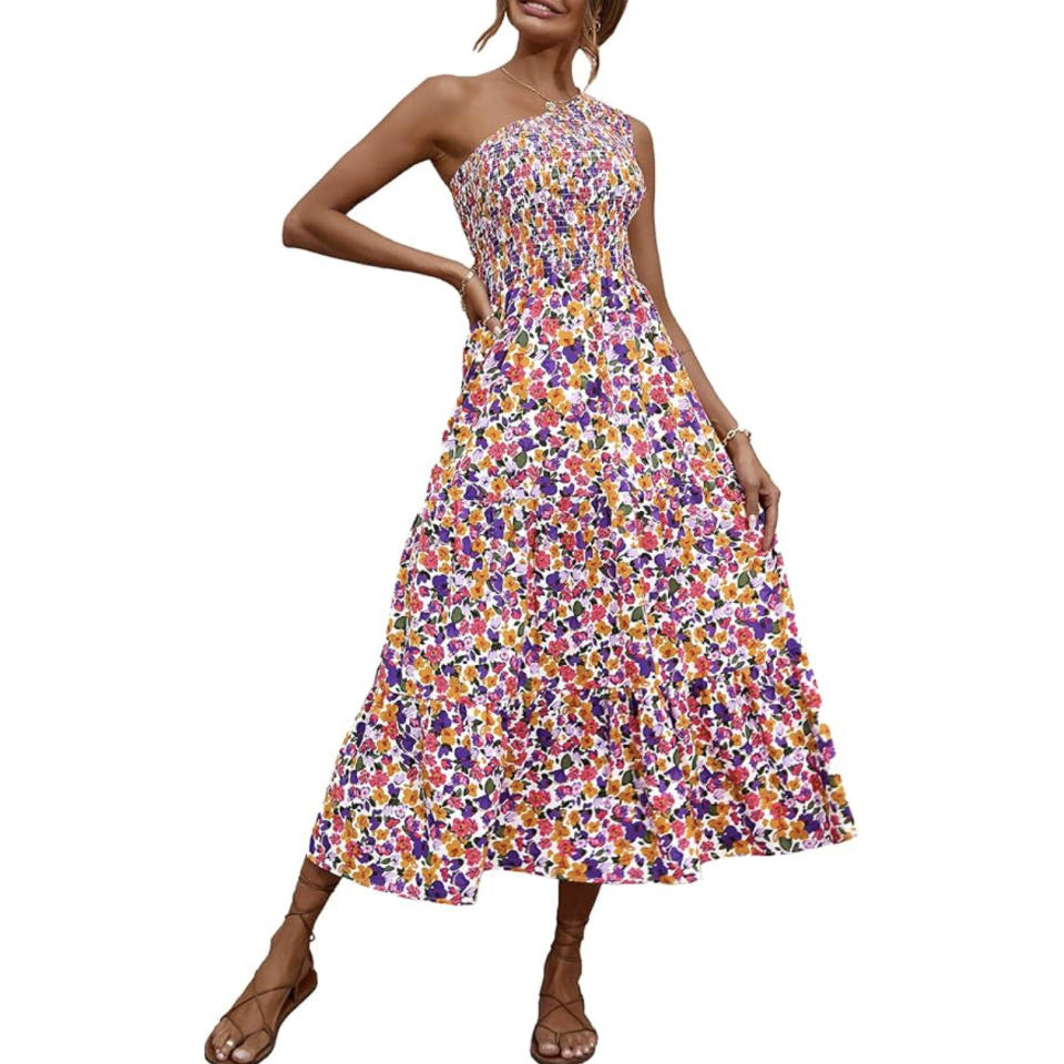 Amazon BTFBM One-Shoulder Summer Dress