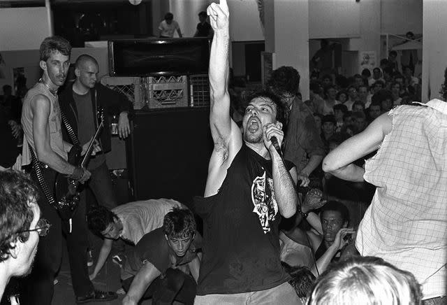 <p>Jim Saah</p> Dead Kennedys in 1983