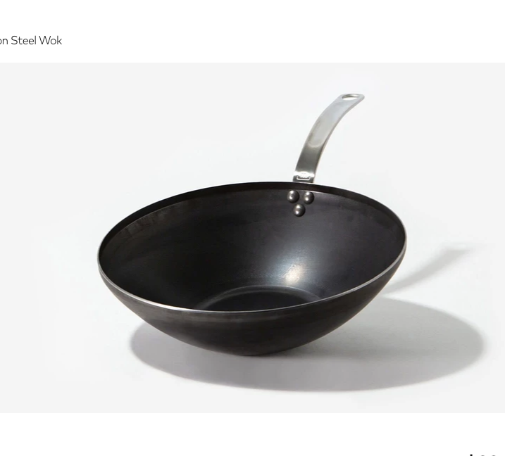 4) Blue Carbon Steel Wok