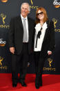 <p>Henry Winkler and Stacey Winkler arrive at the 68th Emmy Awards at the Microsoft Theater on September 18, 2016 in Los Angeles, Calif. (Photo by Getty Images) </p>